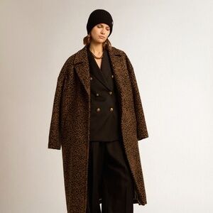 Golden Goose Single-breasted Cocoon Coat Large